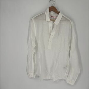 ORLEBAR BROWN Percy overhead linen shirt in white